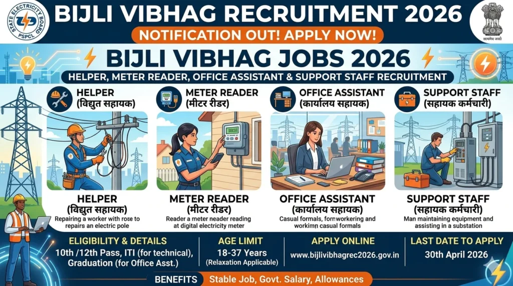 Bijli Vibhag Careers 2026